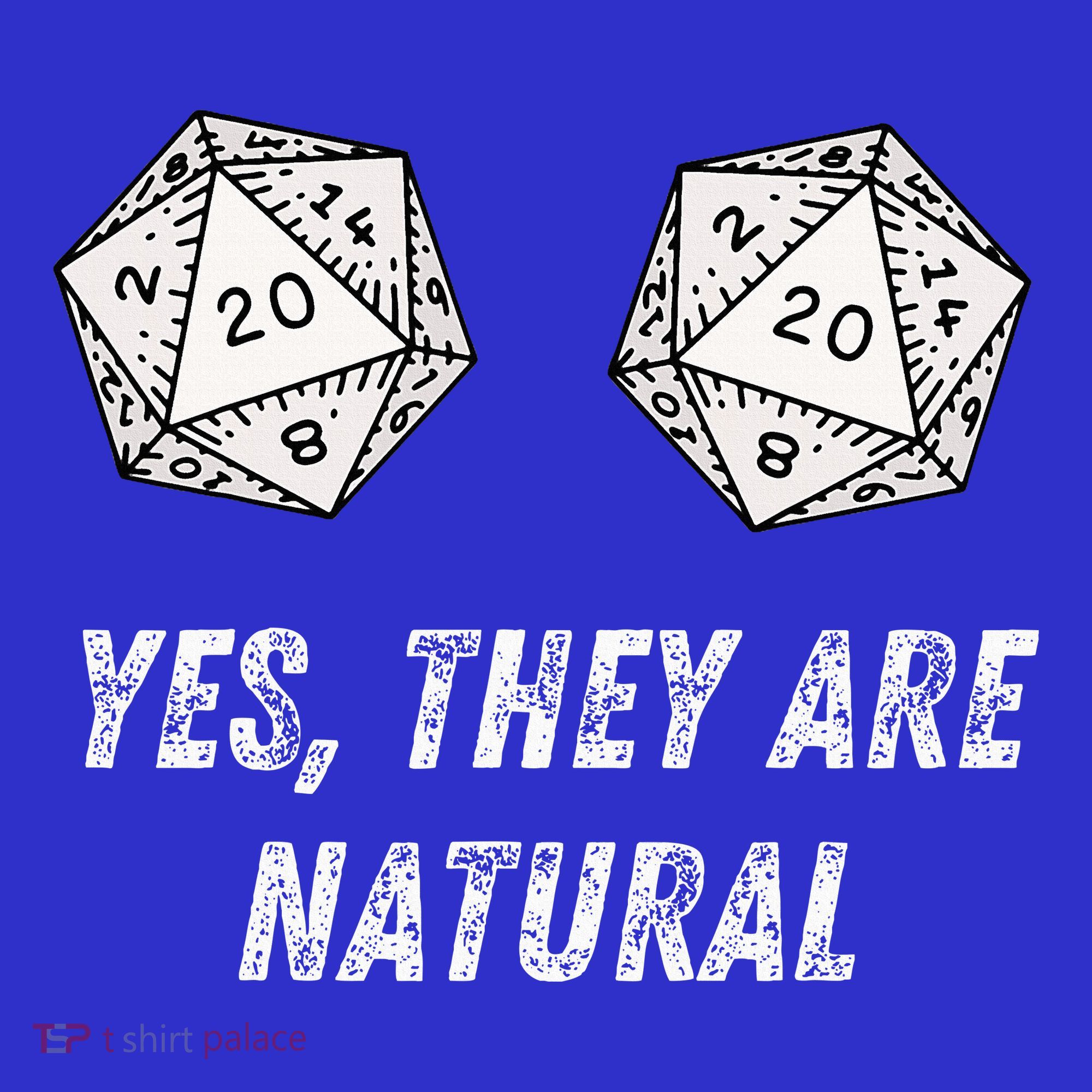 Yes TheyRe Natural D20 20 Dice Funny Rpg Board Gamer Humor Apron