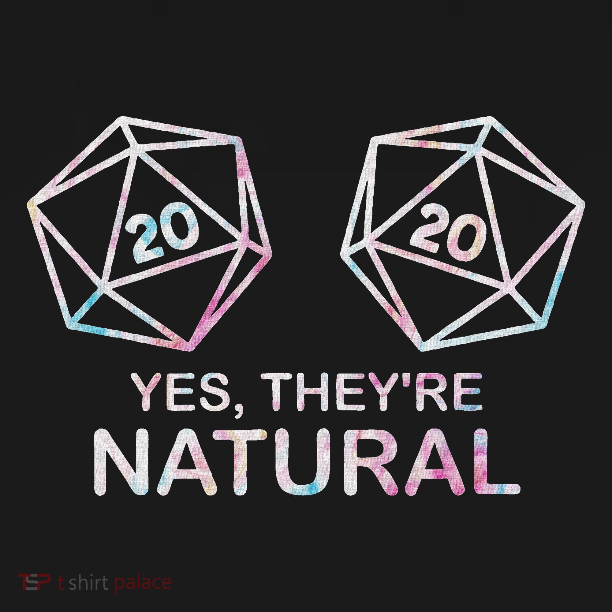 Yes, They're Natural 20 D20 Dice Funny Rpg Gamer Coaster