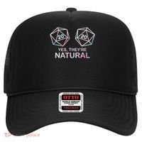 Yes, They're Natural 20 D20 Dice Funny Rpg Gamer Hat thumb 0