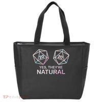 Yes, They're Natural 20 D20 Dice Funny Rpg Gamer Tote Bag thumb 0