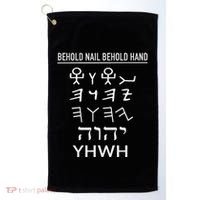 Yhwh Tetragrammaton Paleo Hebrew Yahweh Lord Golf Towel thumb 0