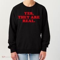Yes They're Real Funny Saying Women's Sweatshirt thumb 0
