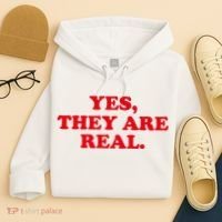 Yes They're Real Funny Saying Hoodie thumb 4