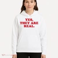 Yes They're Real Funny Saying Hoodie thumb 5