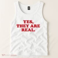 Yes They're Real Funny Saying Tank Top thumb 2