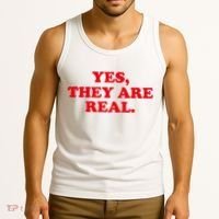 Yes They're Real Funny Saying Tank Top thumb 3