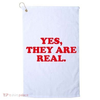 Yes They're Real Funny Saying Golf Towel