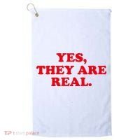 Yes They're Real Funny Saying Golf Towel thumb 0