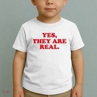 Yes They're Real Funny Saying Toddler T-Shirt thumb 2