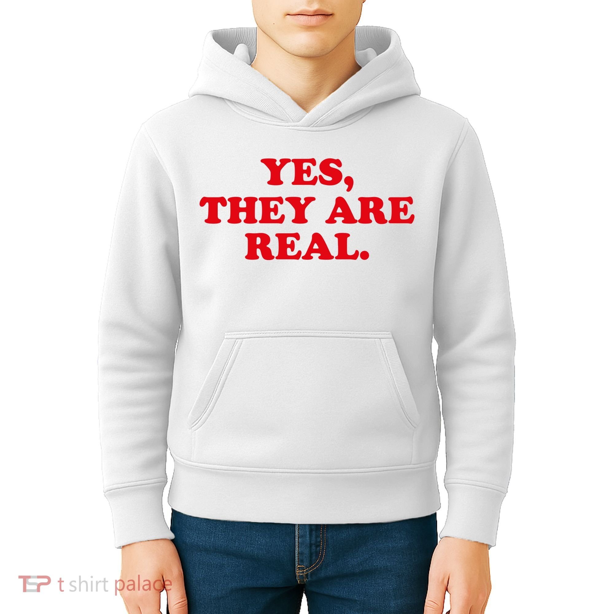 Yes They're Real Funny Saying Kids Hoodie