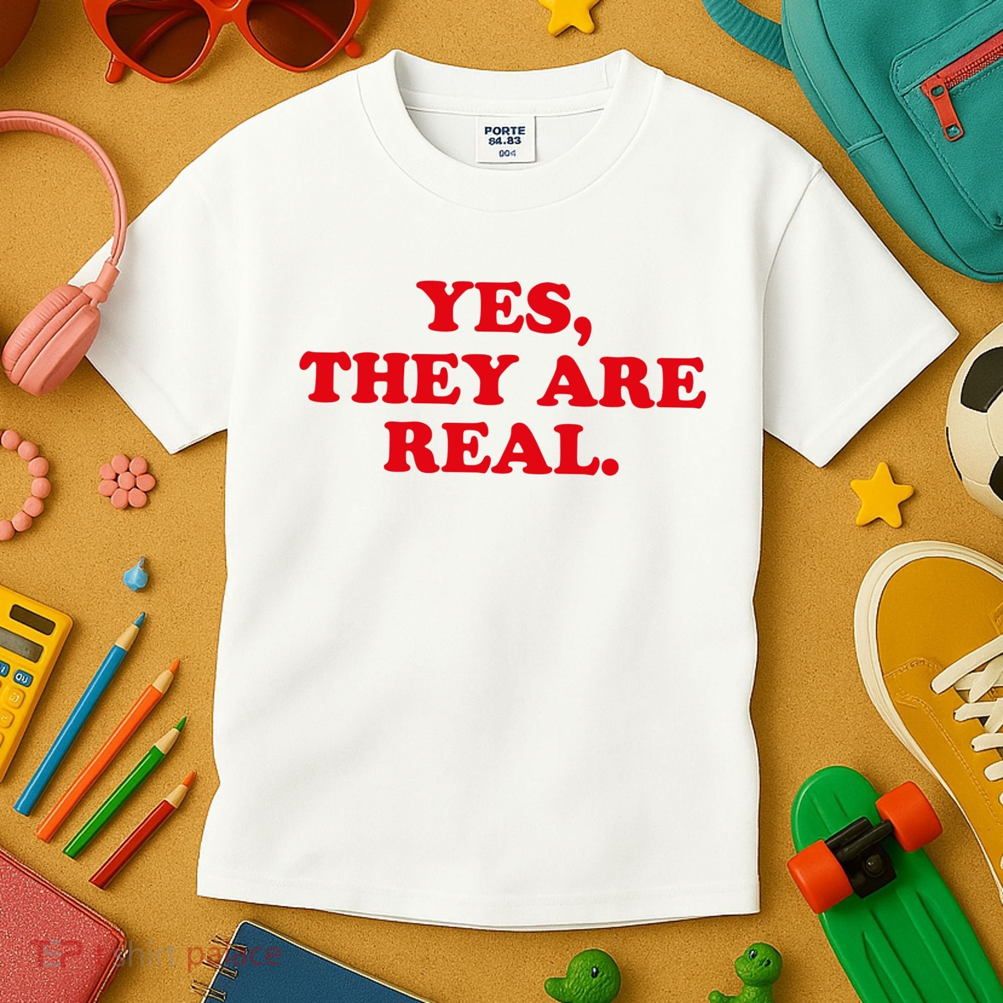 Yes They're Real Funny Saying Kids T-Shirt
