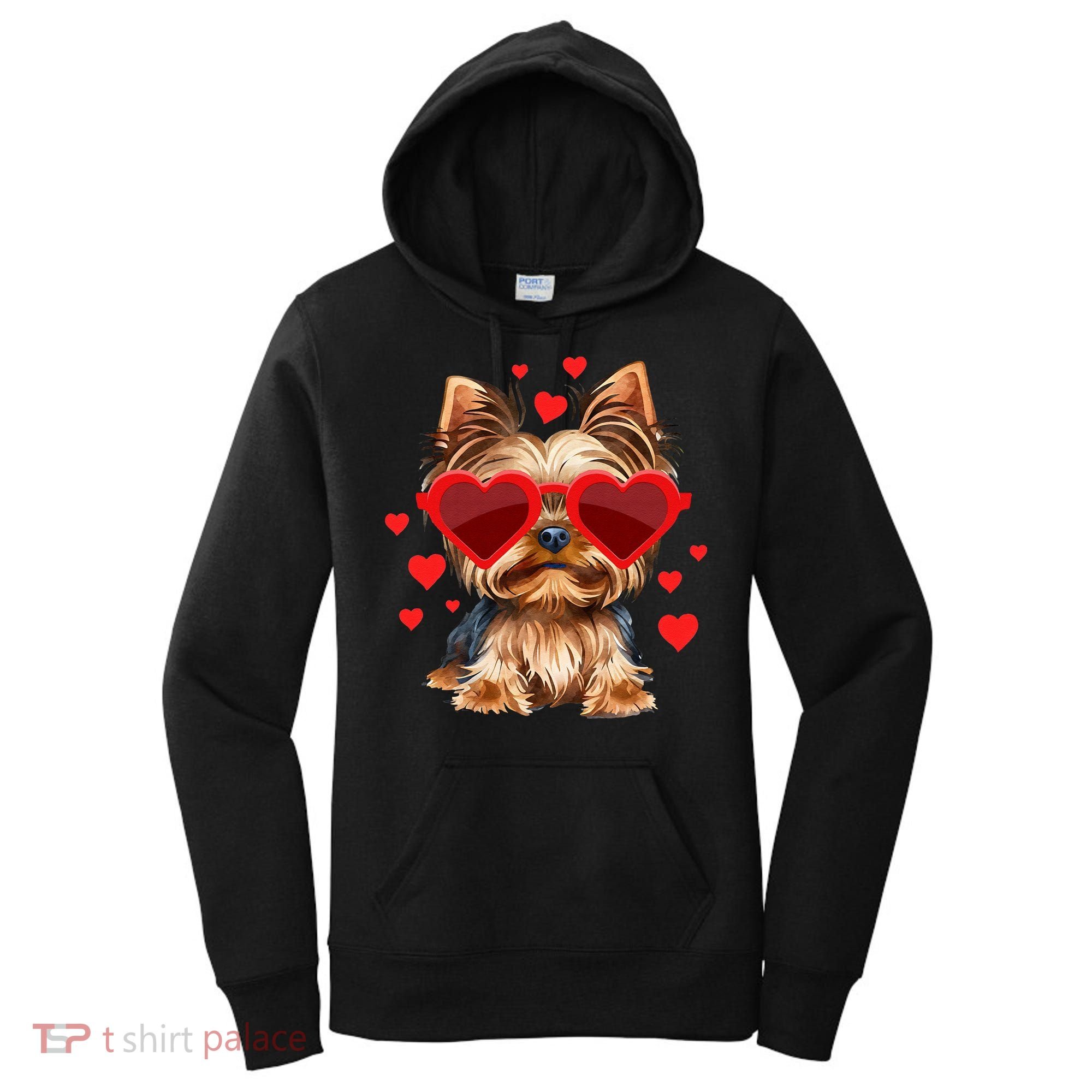 Yorkshire Terrier Valentines Day Yorkie Lover Women's Hoodie
