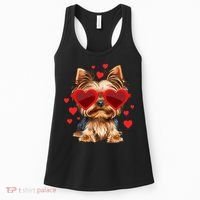 Yorkshire Terrier Valentines Day Yorkie Lover Women's Tank Top thumb 0