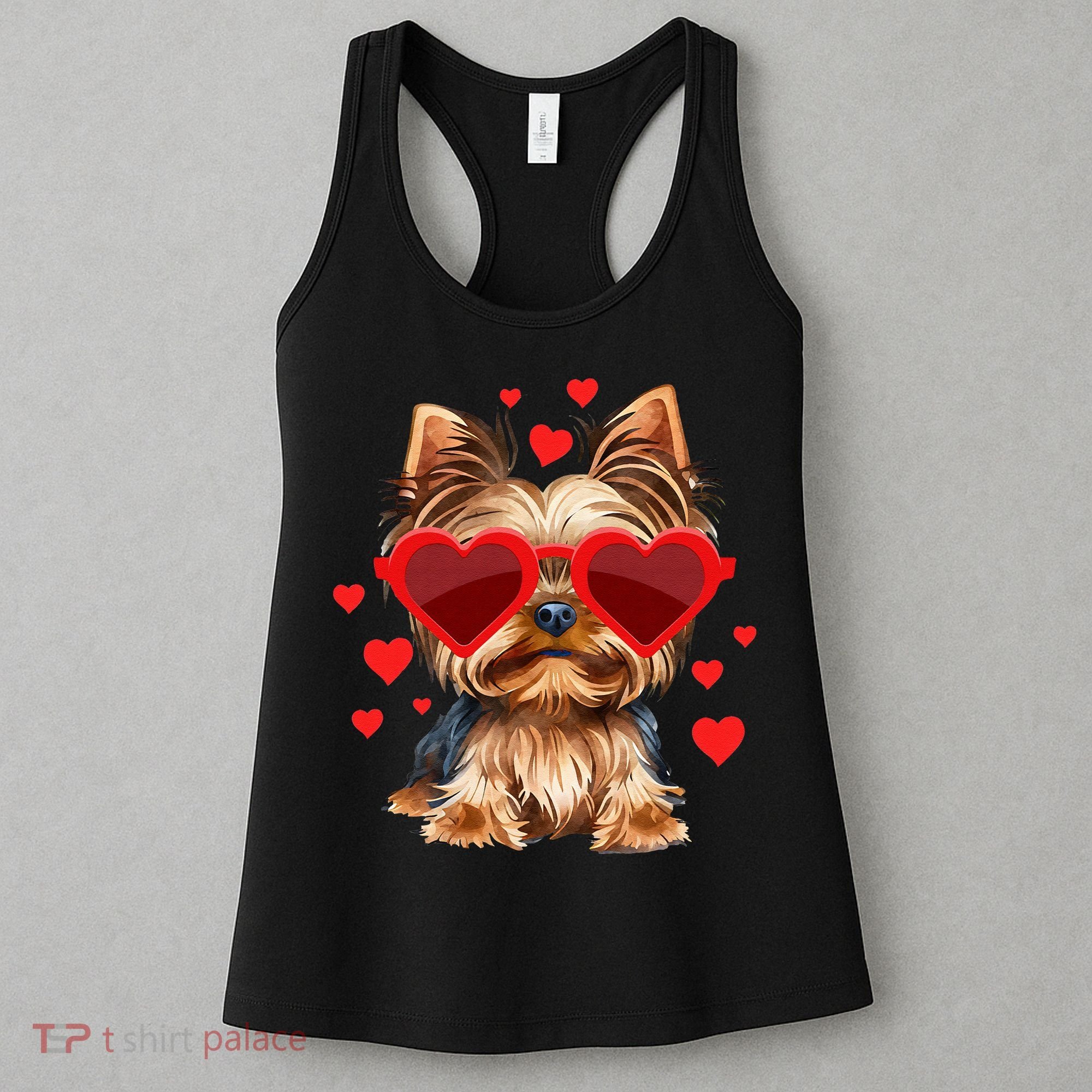 Yorkshire Terrier Valentines Day Yorkie Lover Women's Tank Top