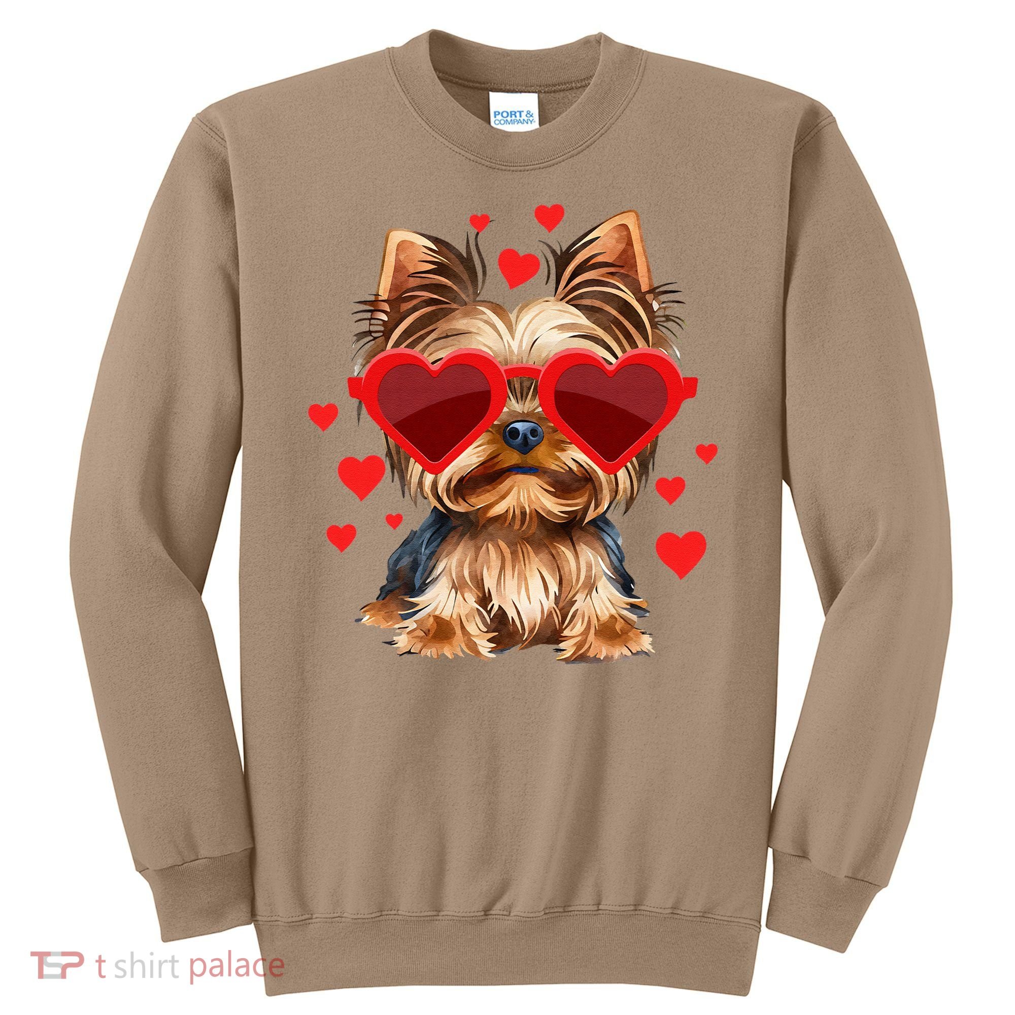 Yorkshire Terrier Valentines Day Yorkie Lover Sweatshirt