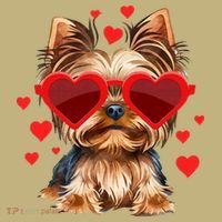 Yorkshire Terrier Valentines Day Yorkie Lover Mousepad thumb 1