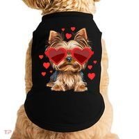 Yorkshire Terrier Valentines Day Yorkie Lover Gift Doggie Tank thumb 0