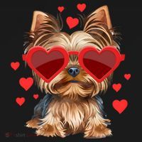 Yorkshire Terrier Valentines Day Yorkie Lover Gift Bucket Hat thumb 4