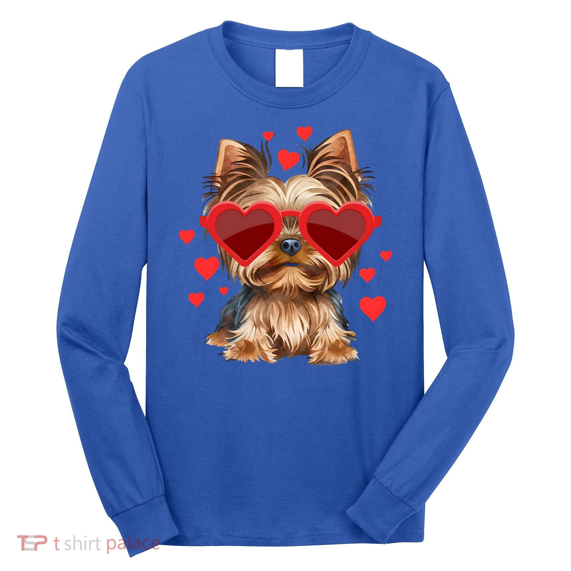 Yorkshire Terrier Valentines Day Yorkie Lover Gift Long Sleeve Shirt