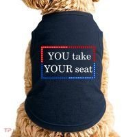 You Take Your Seat Anti Biden's Cue Cards Doggie Tank thumb 0