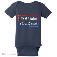 You Take Your Seat Anti Biden's Cue Cards Baby Bodysuit thumb 0