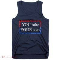 You Take Your Seat Anti Biden's Cue Cards Tank Top thumb 0