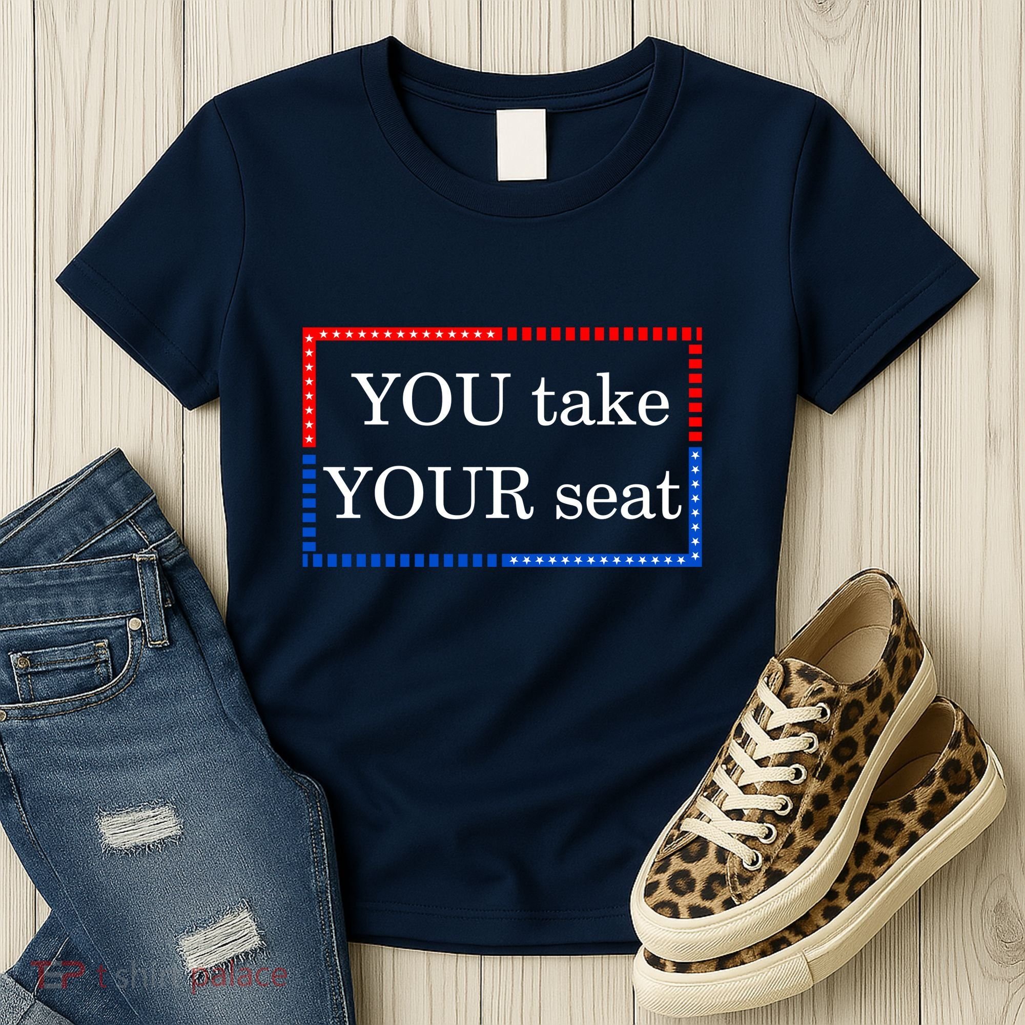 You Take Your Seat Anti Biden's Cue Cards Women's T-Shirt