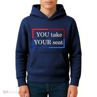 You Take Your Seat Anti Biden's Cue Cards Kids Hoodie thumb 4