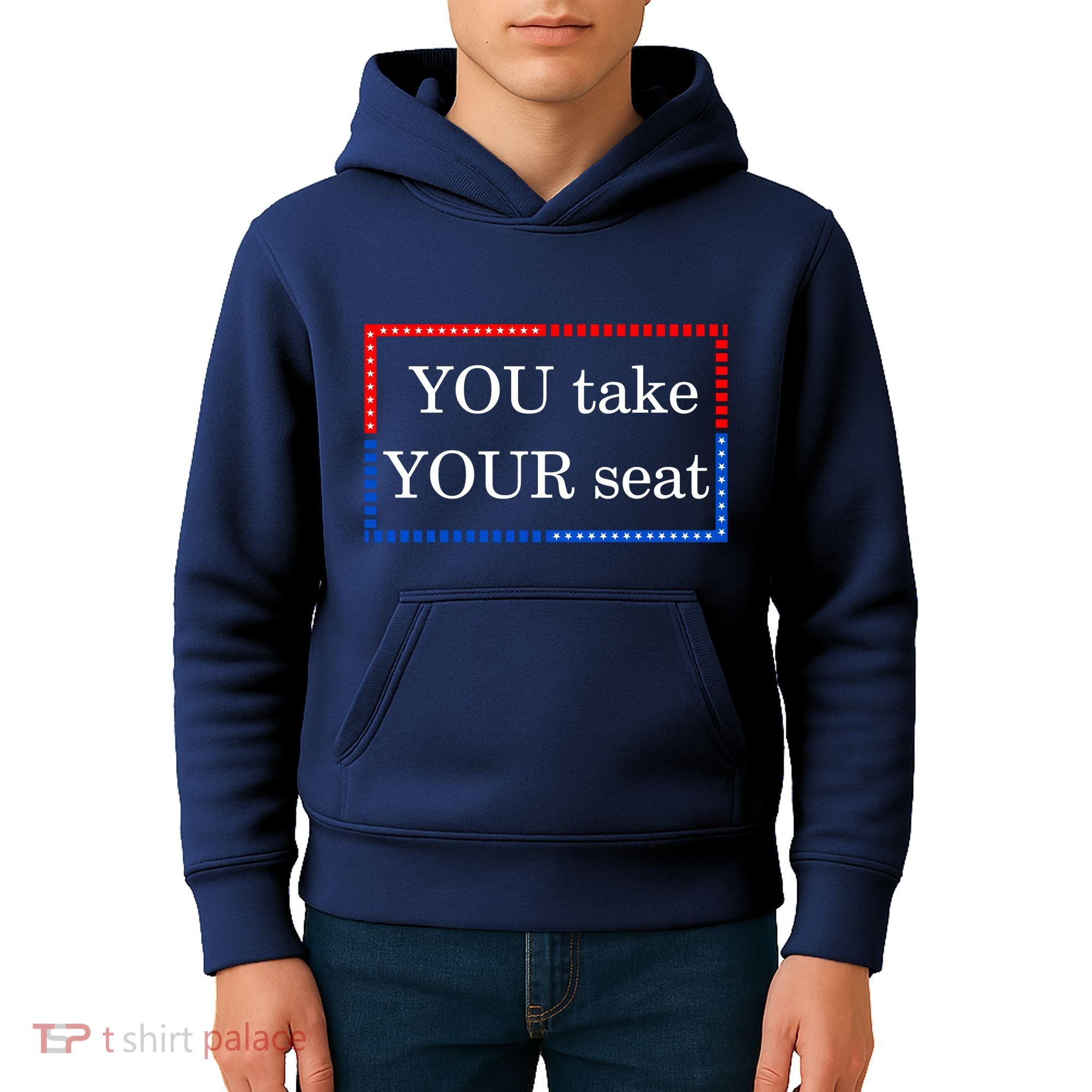 You Take Your Seat Anti Biden's Cue Cards Kids Hoodie