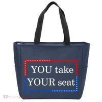 You Take Your Seat Anti Biden's Cue Cards Tote Bag thumb 0