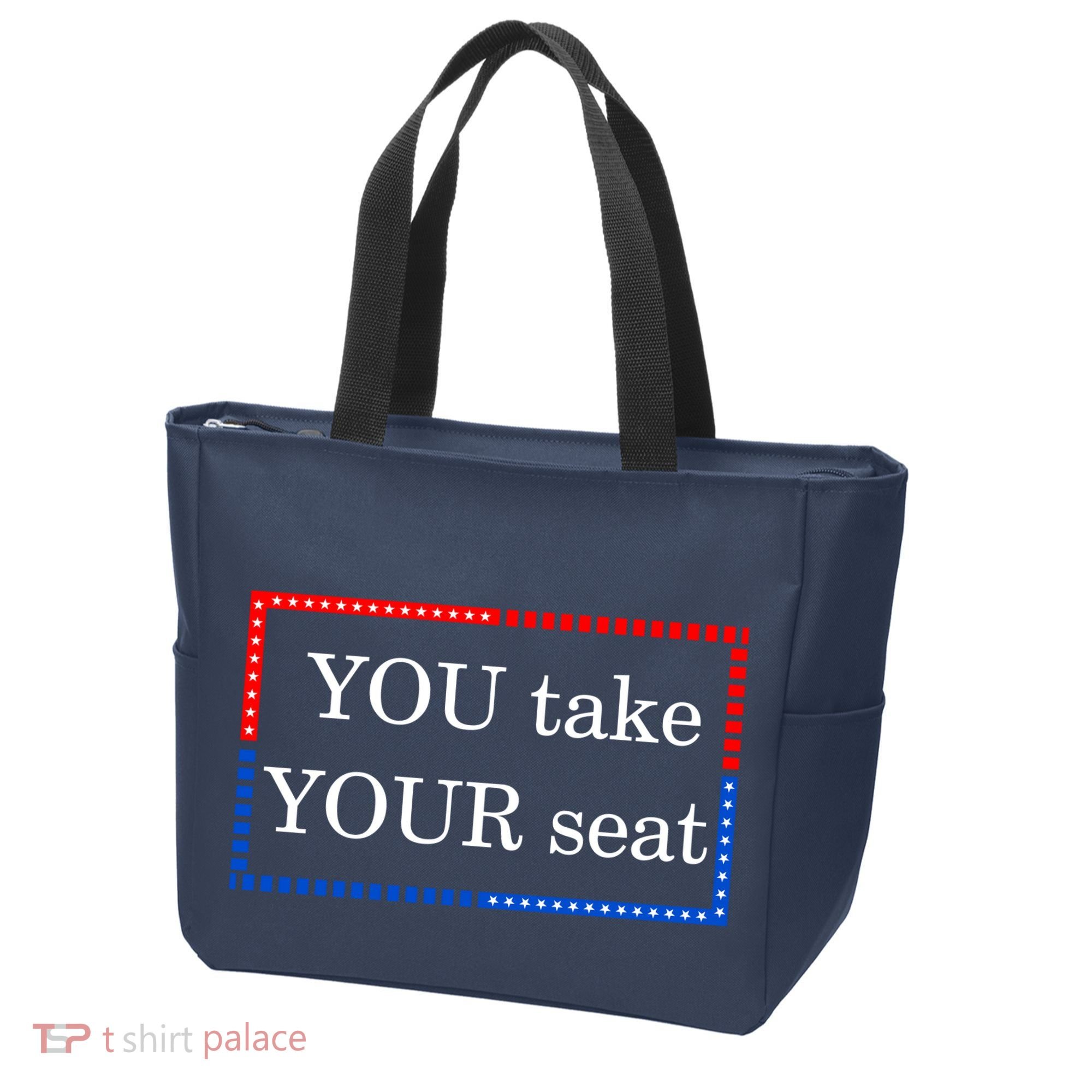 You Take Your Seat Anti Biden's Cue Cards Tote Bag
