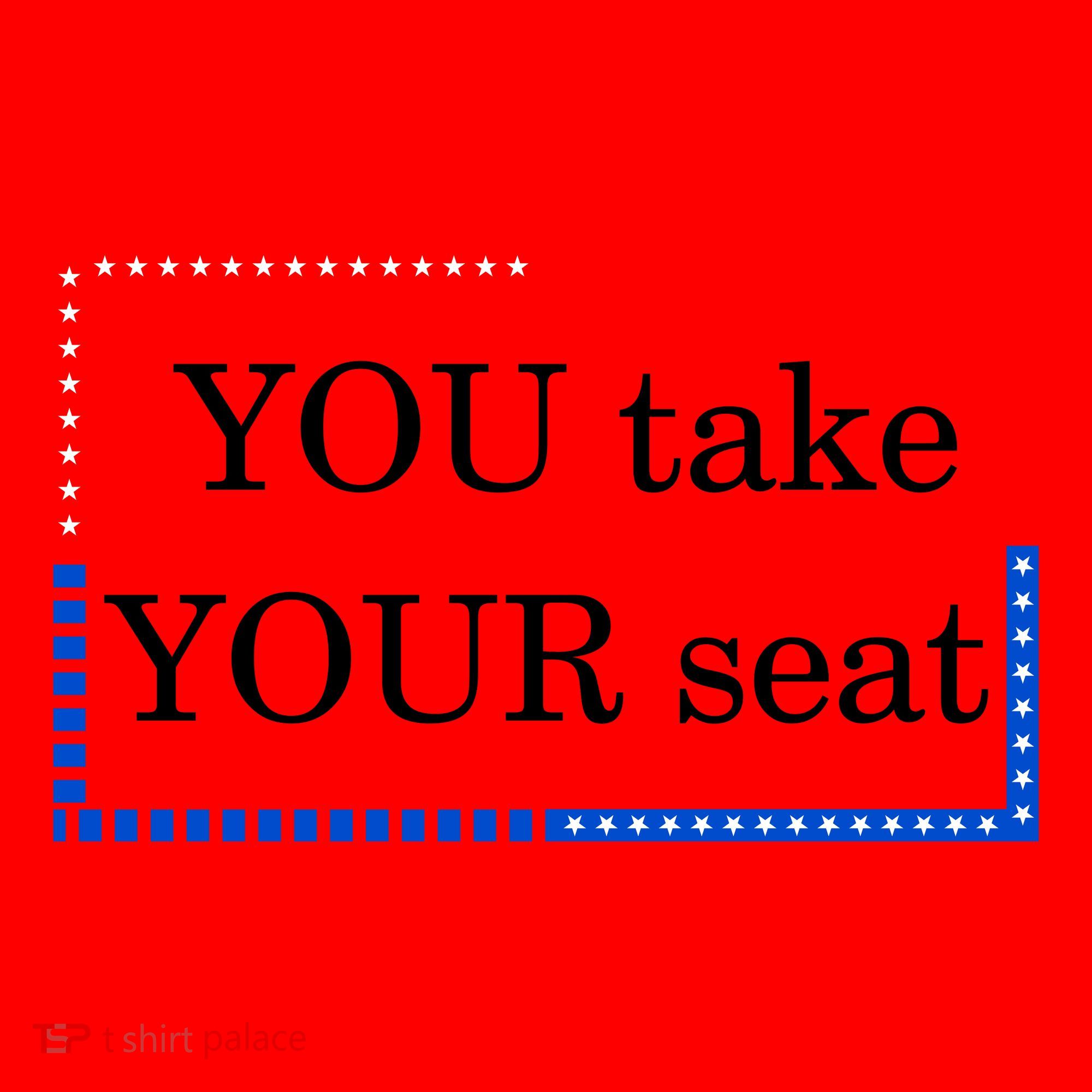 You Take Your Seat Anti Biden's Cue Cards Santa Hat
