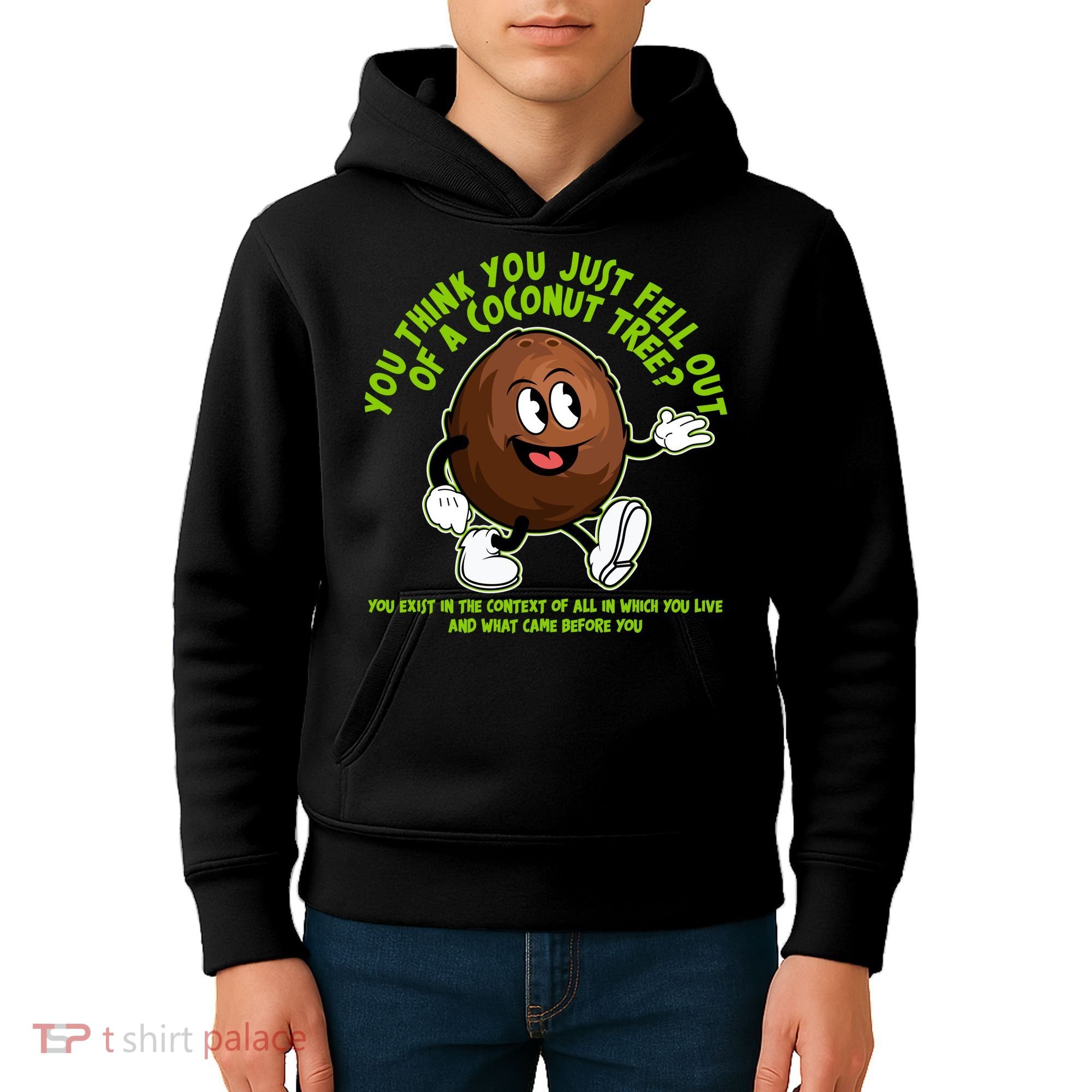 You Think You Just Fell Out Of A Coconut Tree Kalama Harris 2024 Meme Kids Hoodie