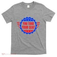 You Take Your Seat Anti Biden's Cue Cards USA Stars Stripes T-Shirt thumb 0