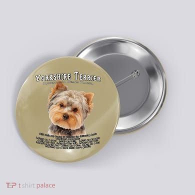 Yorkshire Terrier Yorkie Owner Lover Human Trainer Cute Dog Button
