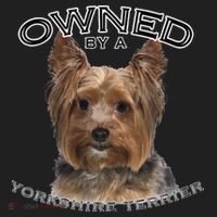 Yorkshire Terrier Yorkie Owner Lover Owned By Cute Dog Golf Towel thumb 3