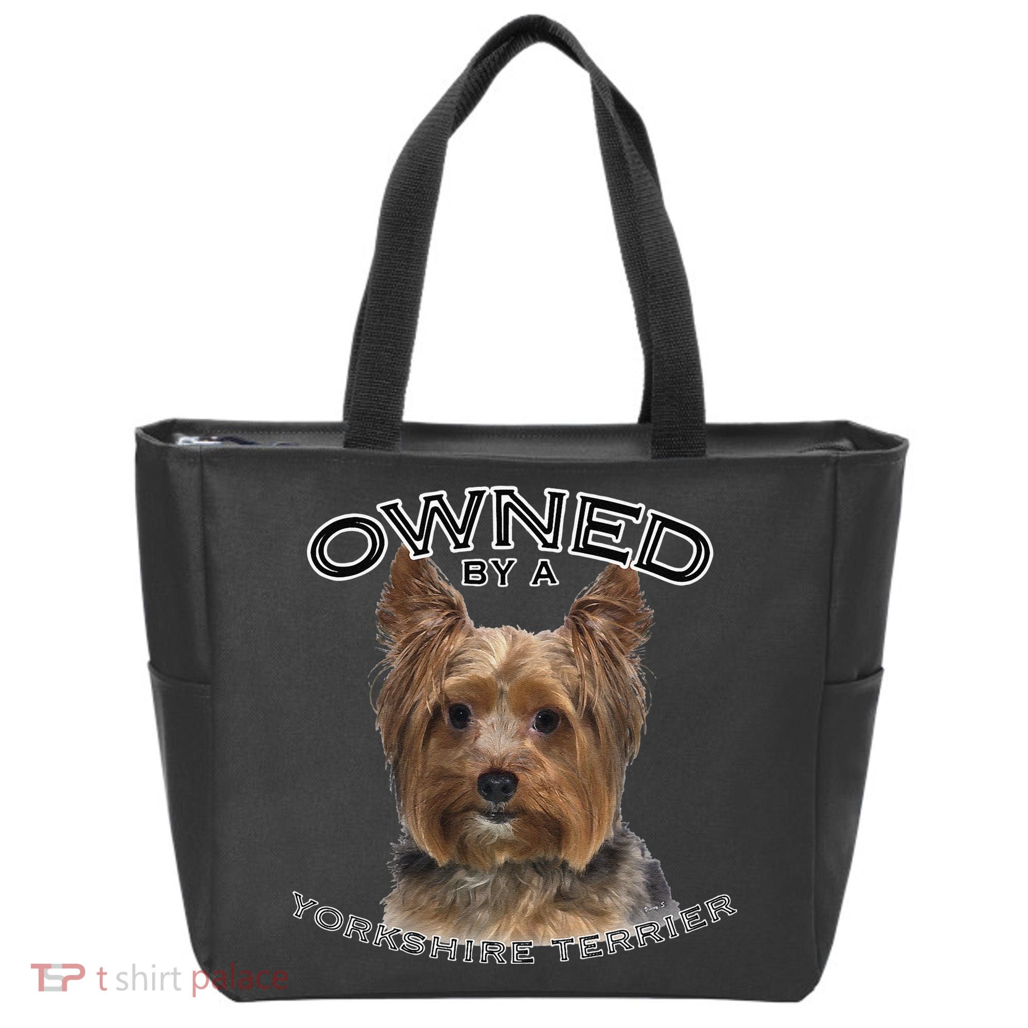 Yorkshire Terrier Yorkie Owner Lover Owned By Cute Dog Tote Bag