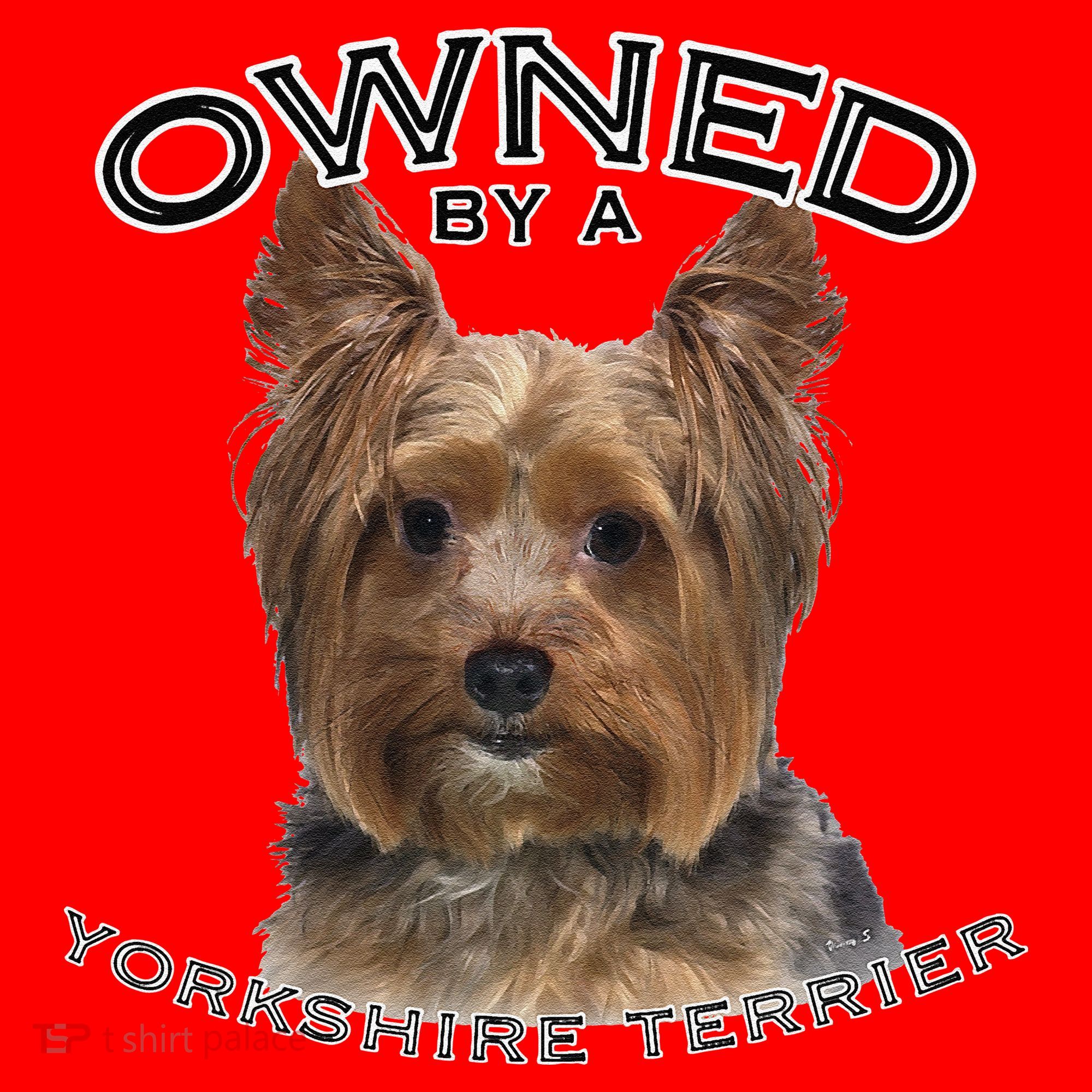 Yorkshire Terrier Yorkie Owner Lover Owned By Cute Dog Santa Hat