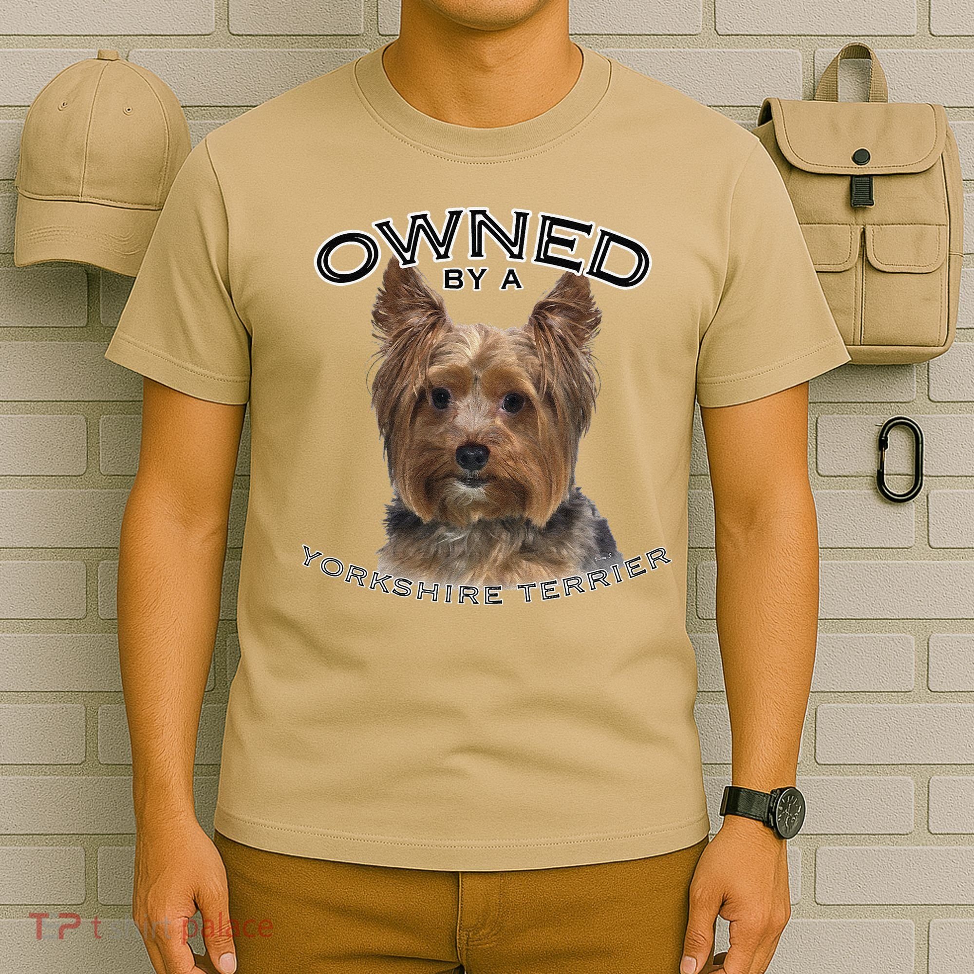 Yorkshire Terrier Yorkie Owner Lover Owned By Cute Dog T-Shirt