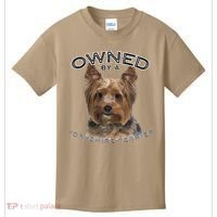 Yorkshire Terrier Yorkie Owner Lover Owned By Cute Dog Kids T-Shirt thumb 0