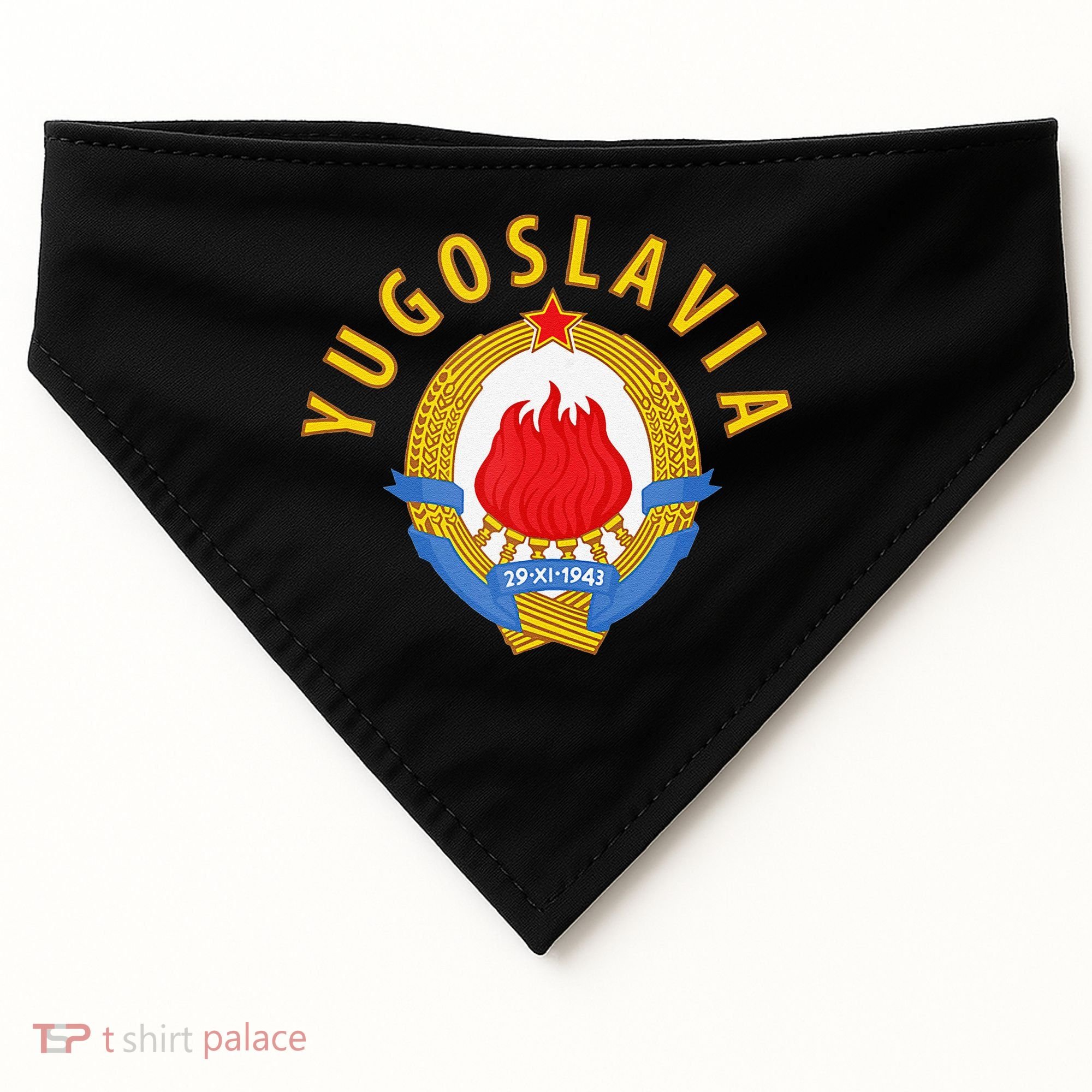 Yugoslavia Team USA-Made Doggie Bandana