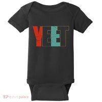 Yeet Trendy Yeeting Meme Slogan Urban Slang Baby Bodysuit thumb 0