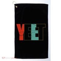 Yeet Trendy Yeeting Meme Slogan Urban Slang Golf Towel thumb 0