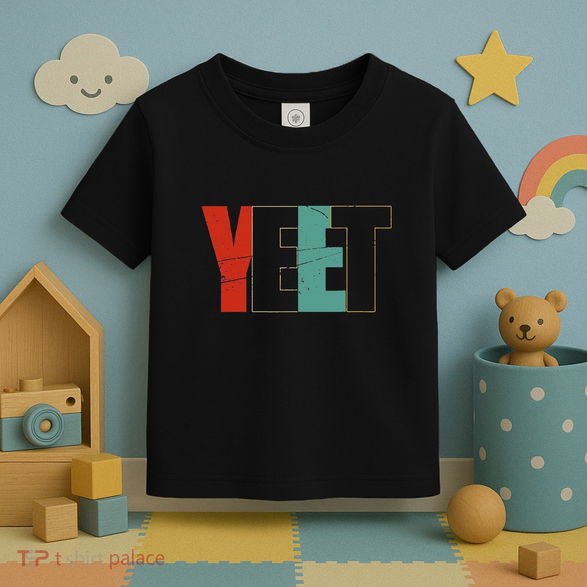 Yeet Trendy Yeeting Meme Slogan Urban Slang Toddler T-Shirt