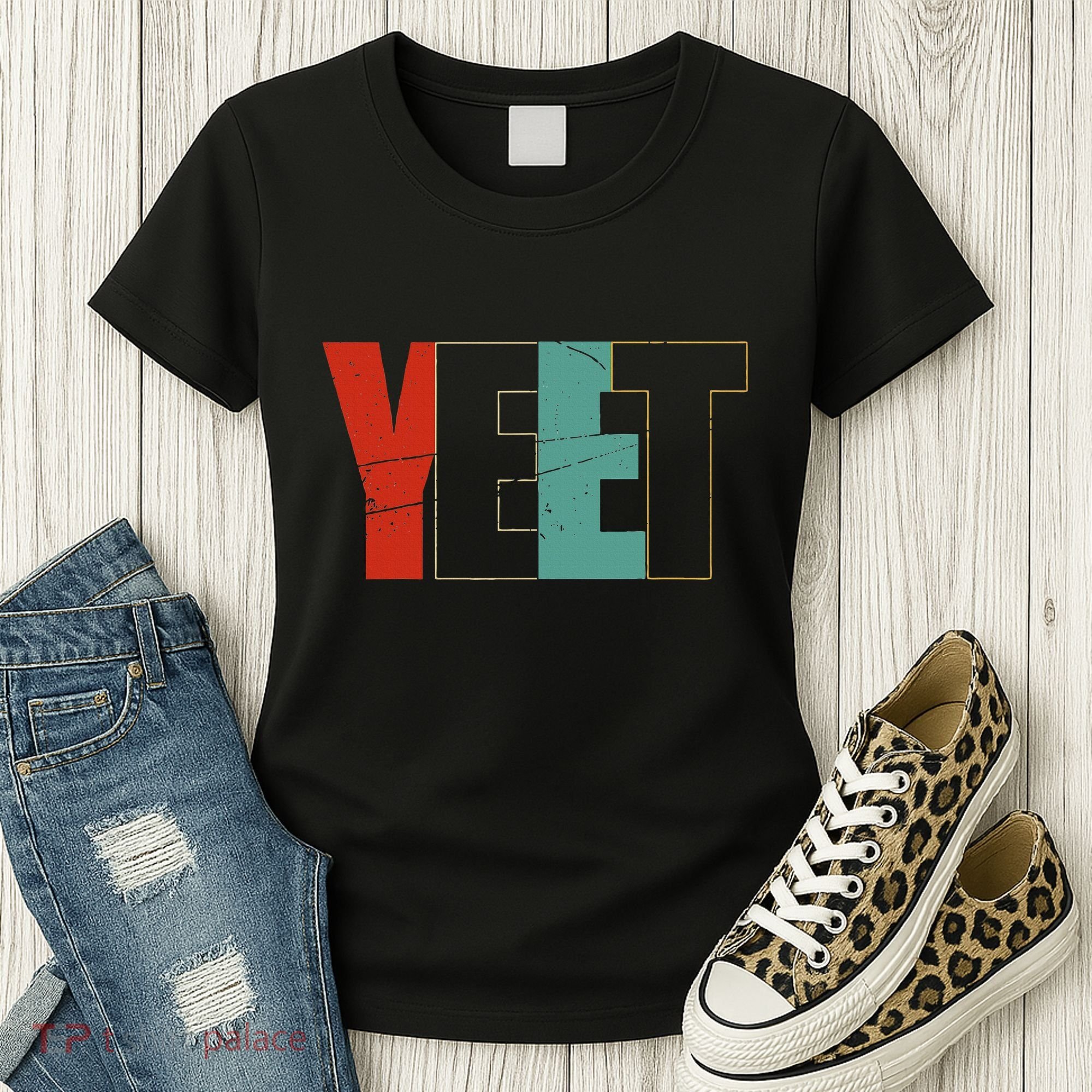 Yeet Trendy Yeeting Meme Slogan Urban Slang Women's T-Shirt