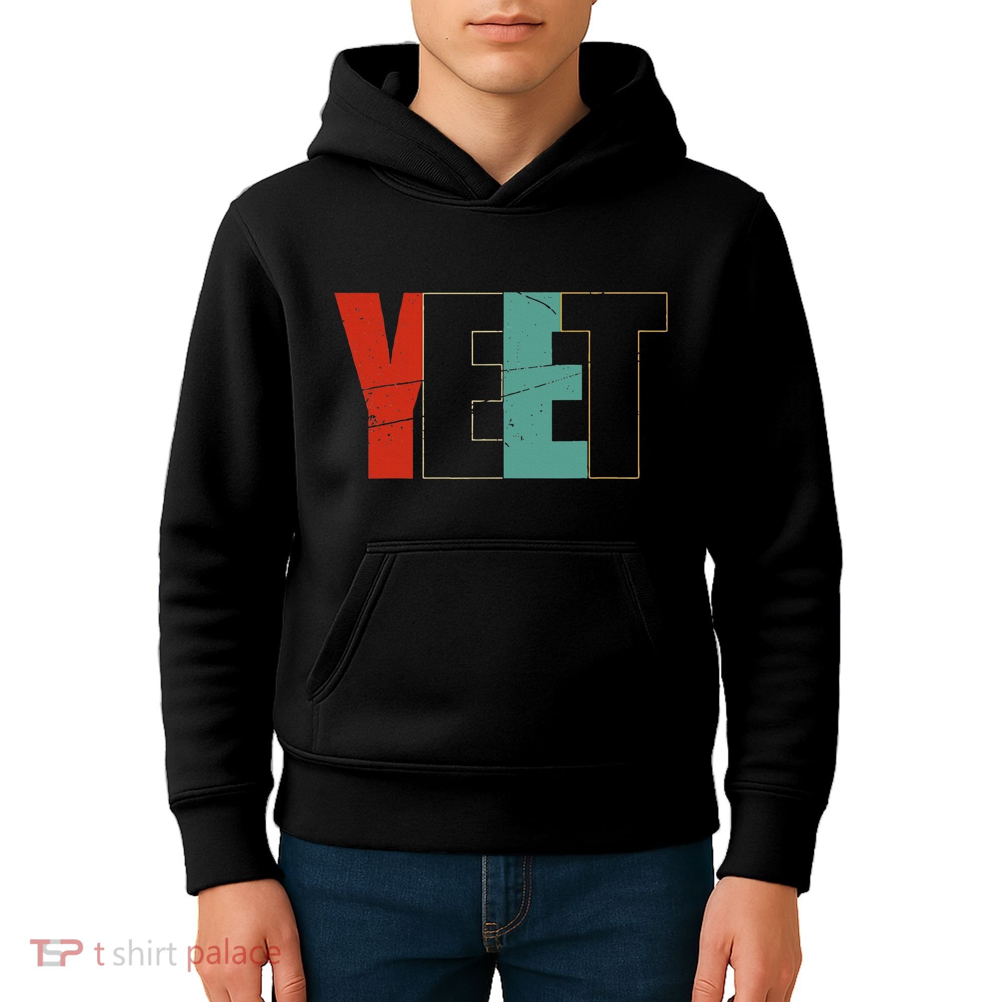 Yeet Trendy Yeeting Meme Slogan Urban Slang Kids Hoodie