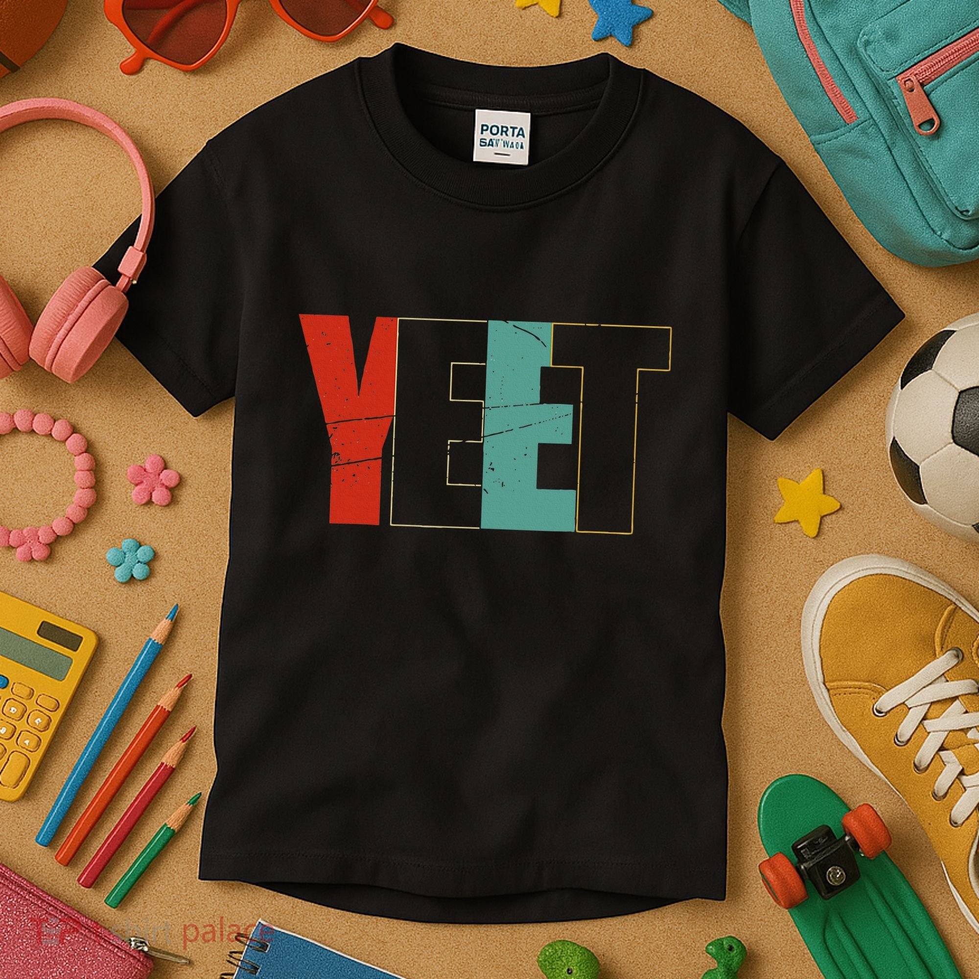 Yeet Trendy Yeeting Meme Slogan Urban Slang Kids T-Shirt