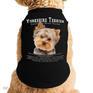 Yorkshire Terrier Yorkie Owner Lover Human Trainer Doggie Tank