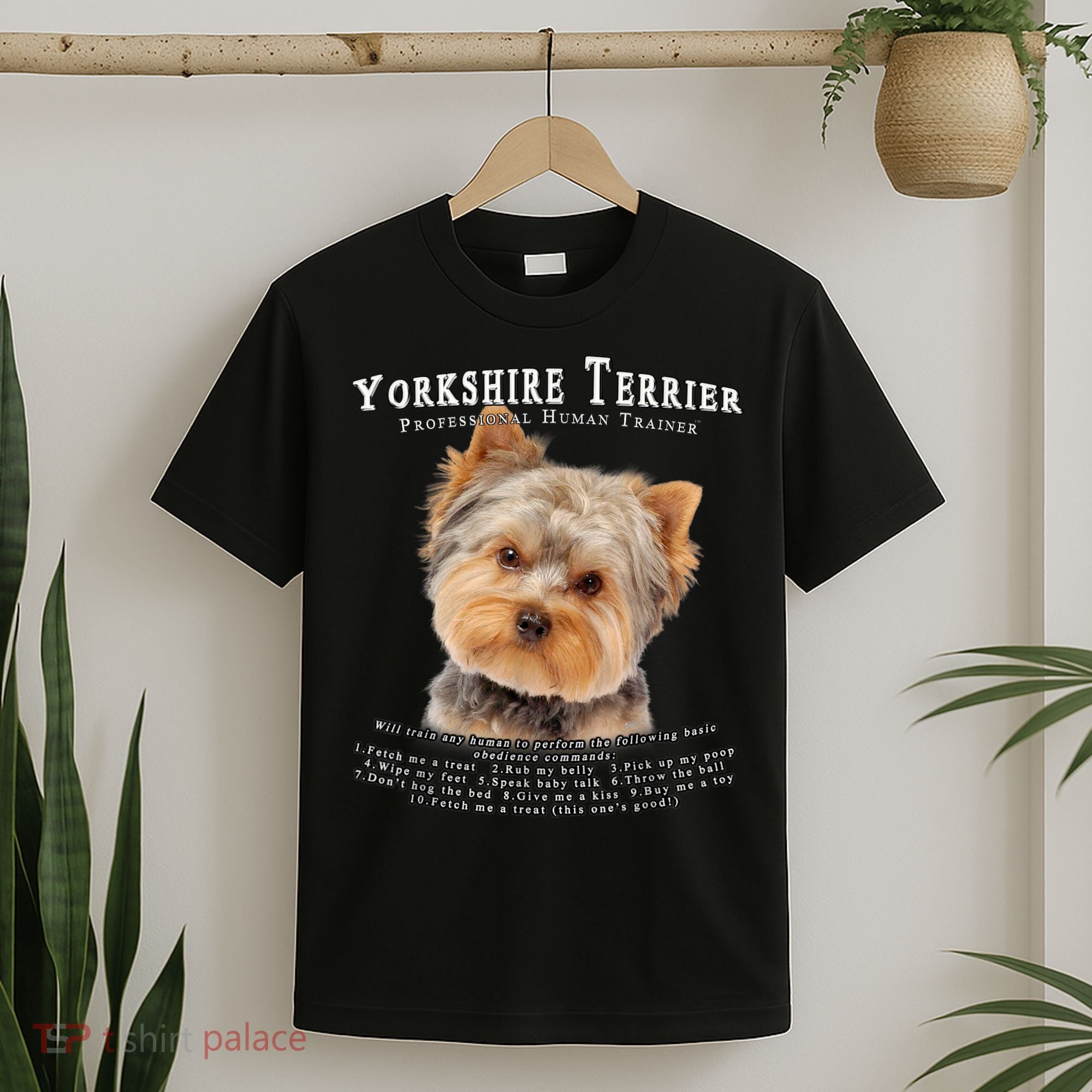 Yorkshire Terrier Yorkie Owner Lover Human Trainer T-Shirt