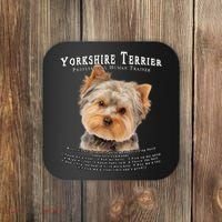 Yorkshire Terrier Yorkie Owner Lover Human Trainer Coaster thumb 0